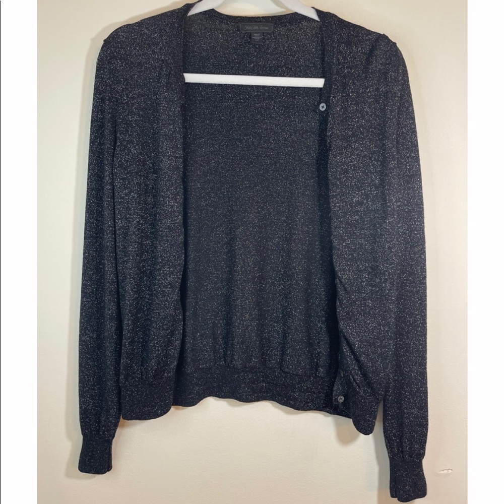 SAKS FIFTH AVENUE || Black Button Down Cardigan